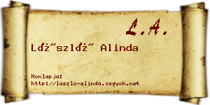 László Alinda névjegykártya